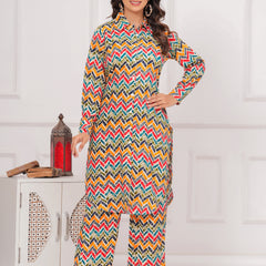 Wavy Wonder Collared Co-ord Set