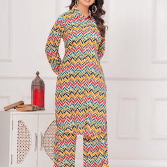 Wavy Wonder Collared Co-ord Set