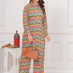 Wavy Wonder Collared Co-ord Set