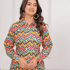 Wavy Wonder Collared Co-ord Set