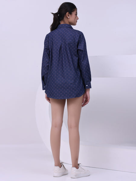 Wander Blue Long Shirt Yellow