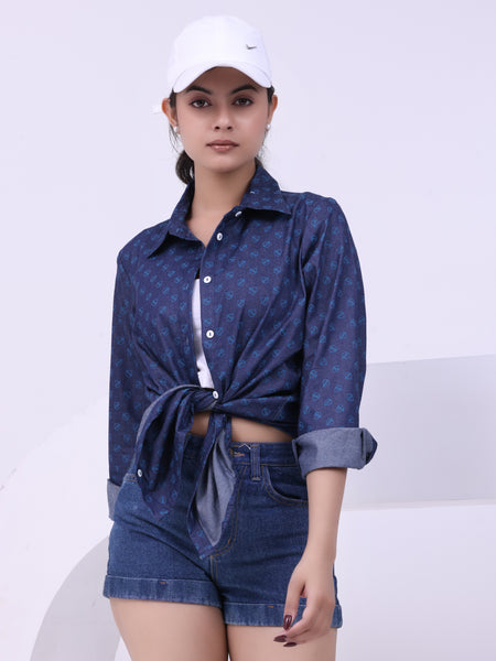 Wander Blue Long Shirt Blue