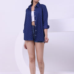 Moonlit Indigo Shirt Blue