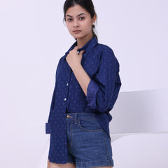 Moonlit Indigo Shirt Blue