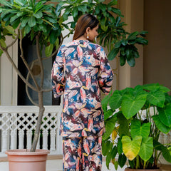 Dusky Feather Print Co-ord Set