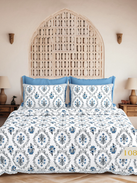 Regal Blossom Jaal Bedsheet