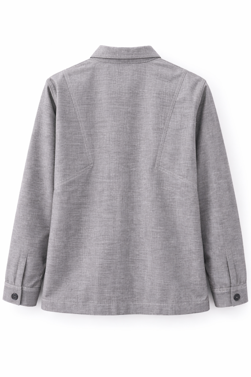 Vintage Pop Patch Grey Jacket Back