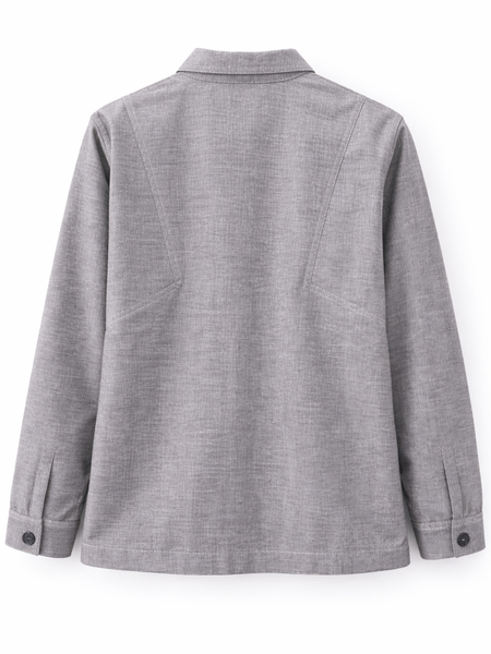 Vintage Pop Patch Grey Jacket Back
