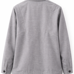 Vintage Rose Patch Grey Jacket Back