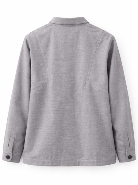 Vintage Rose Patch Grey Jacket Back