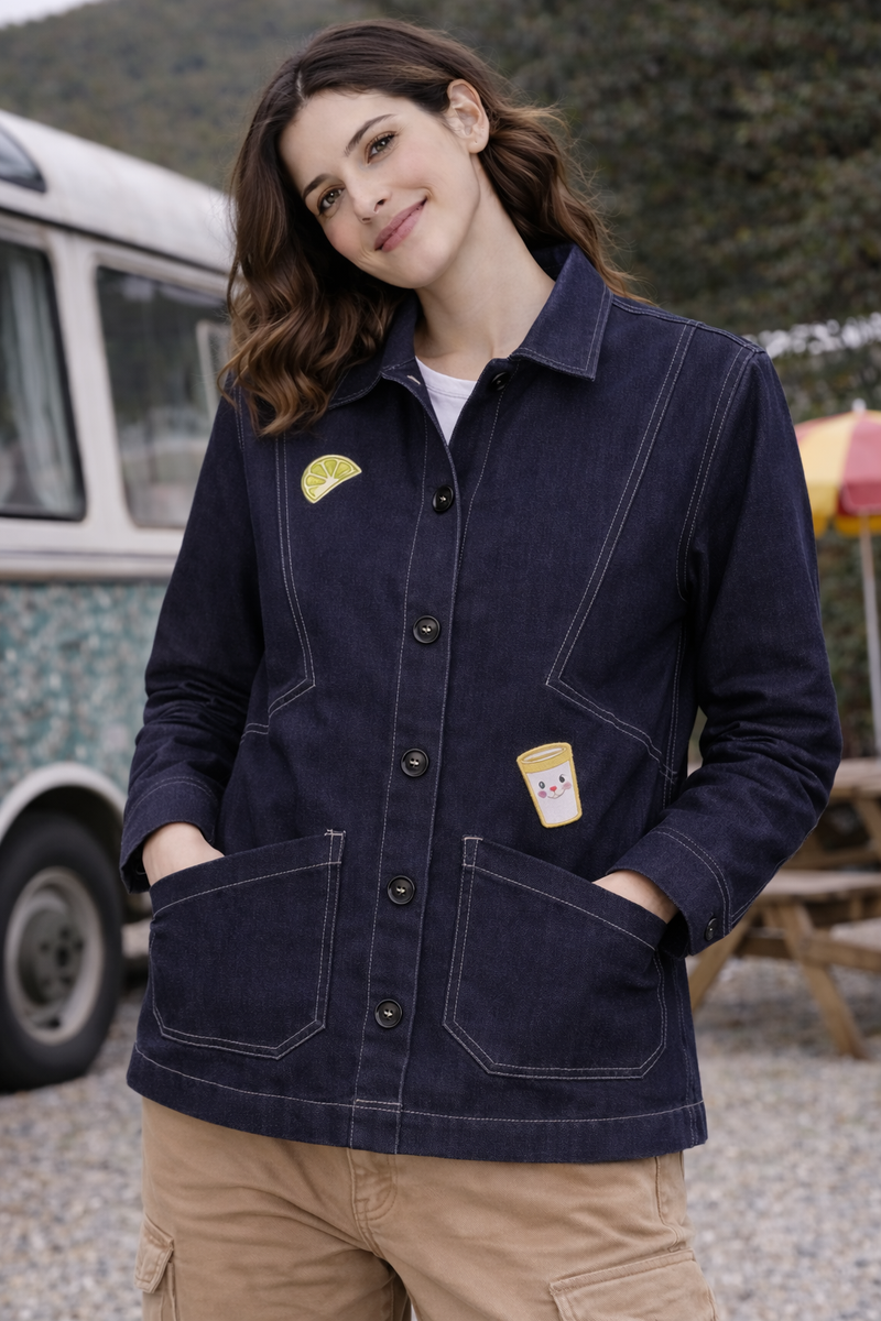 Urban Patchwork Utility Jacket Female