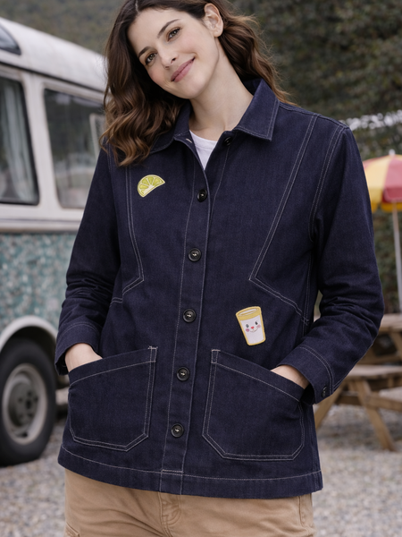 Urban Patchwork Utility Jacket Female