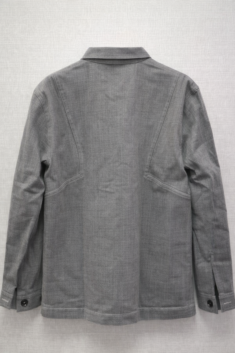 Flamingo Patch Grey Utility Jacket Back