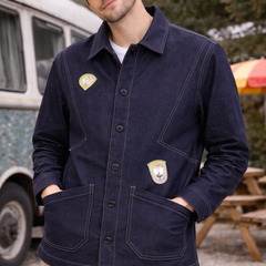 Urban Patchwork Utility Jacket Male