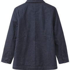 Denim Blue Graphic Patch Jacket Back