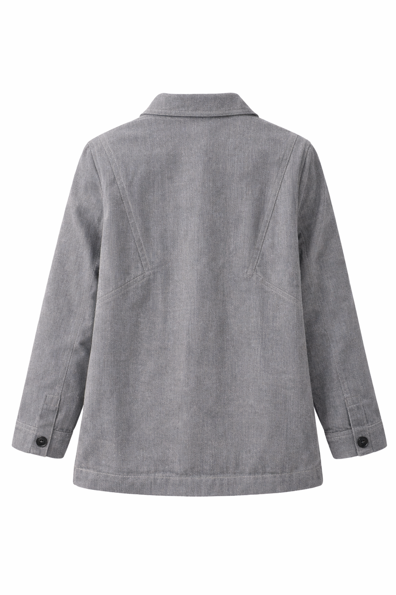 Coffee Mood Patch Grey Jacket Back