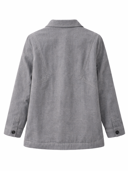 Coffee Mood Patch Grey Jacket Back