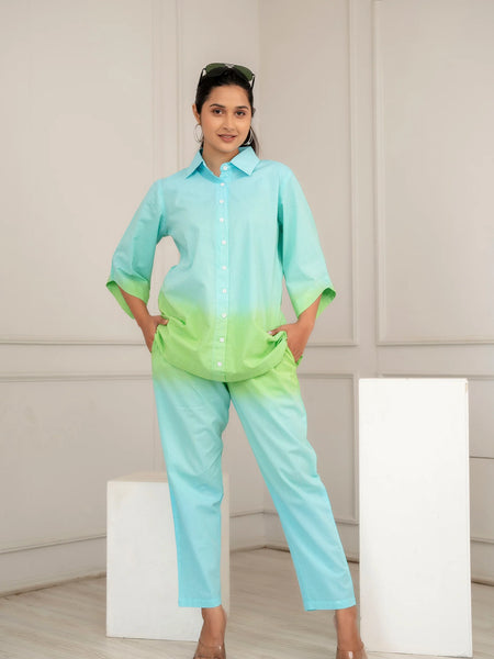 Blush Wave Ombre Co-ord Set