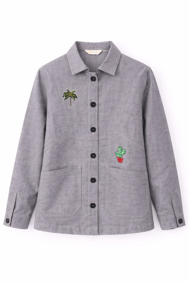 Vintage 96 Patch Utility Jacket front