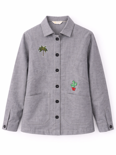 Vintage 96 Patch Utility Jacket front