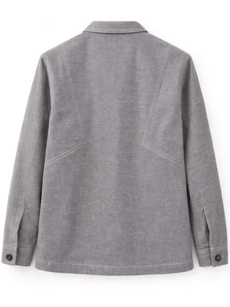 California Patch Grey Utility Jacket Back