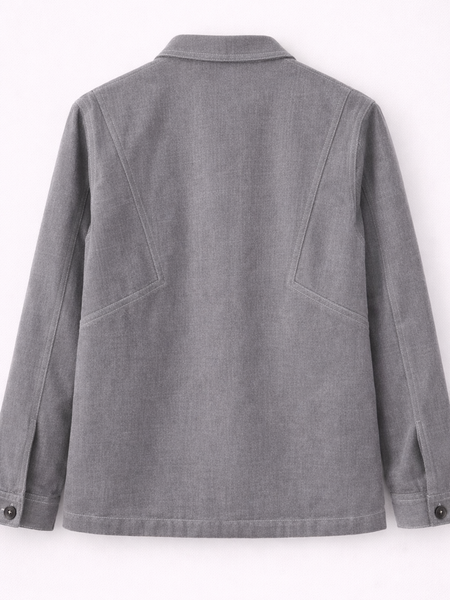 Space Patch Grey Utility Jacket Back