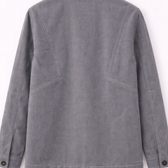 Heart Patch Grey Utility Jacket Back