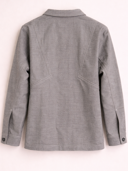 New York Patch Grey Utility Jacket Back