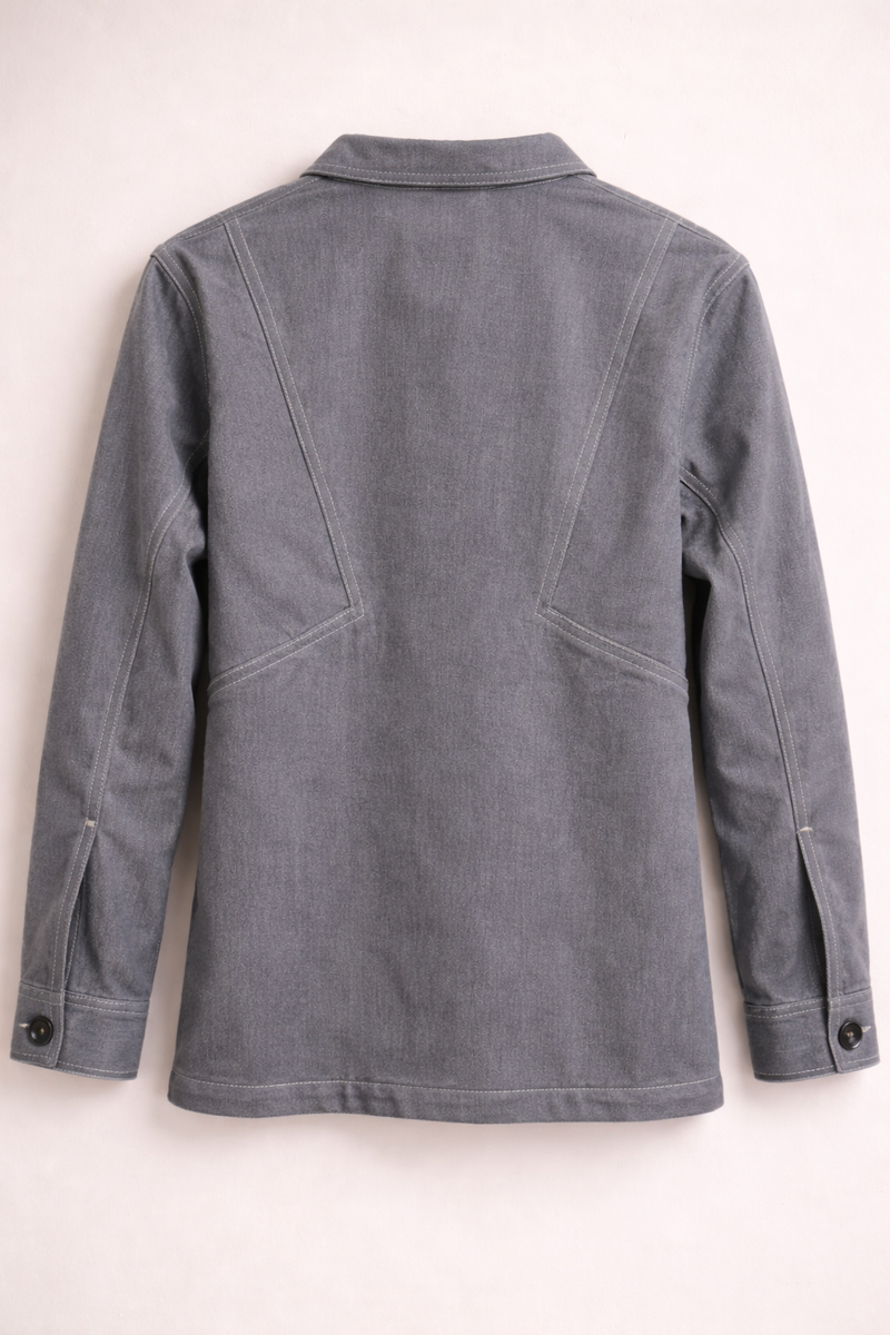 Peace Patch Grey Utility Jacket Back