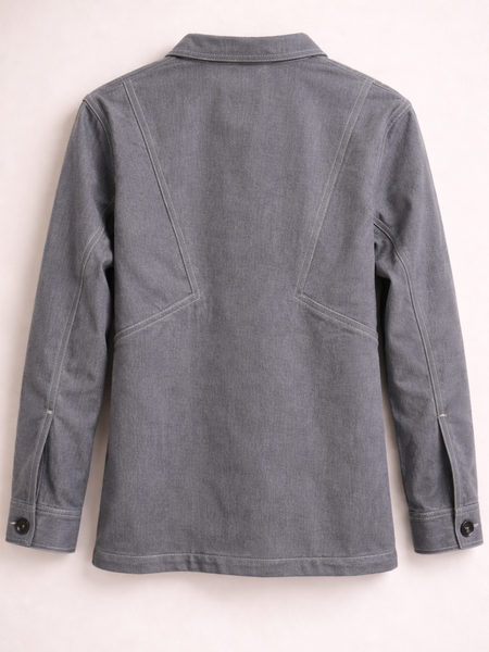 Peace Patch Grey Utility Jacket Back