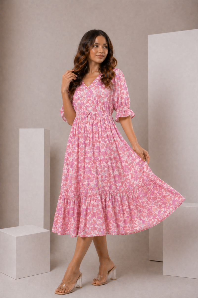 summer breeze midi dress