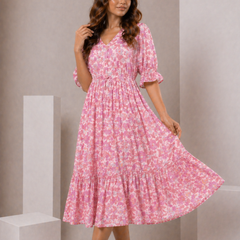 summer breeze midi dress