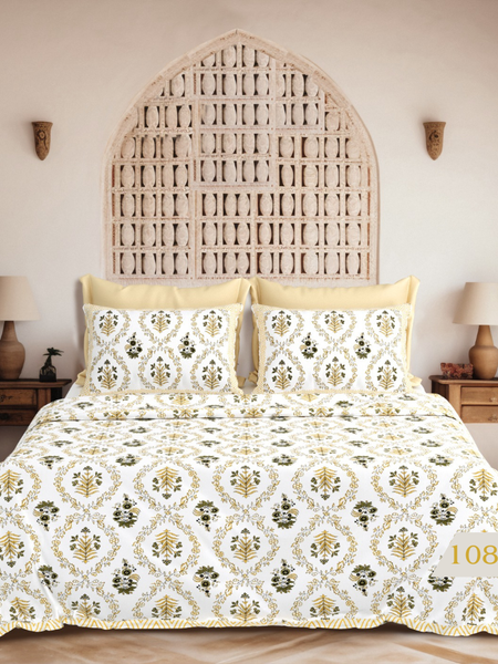 Regal Blossom Jaal Bedsheet