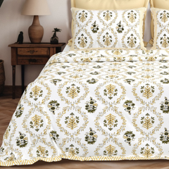 Regal Blossom Jaal Bedsheet
