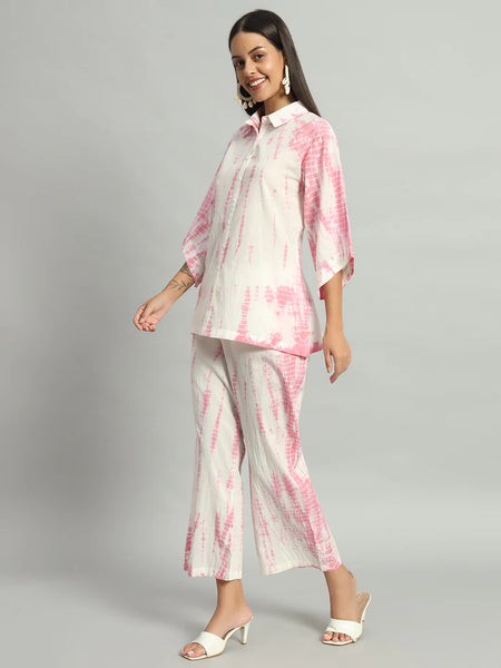 Shibori Pink Ombre Co-ord Set