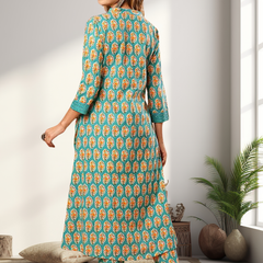 A-Line Planted Kurta With Pant