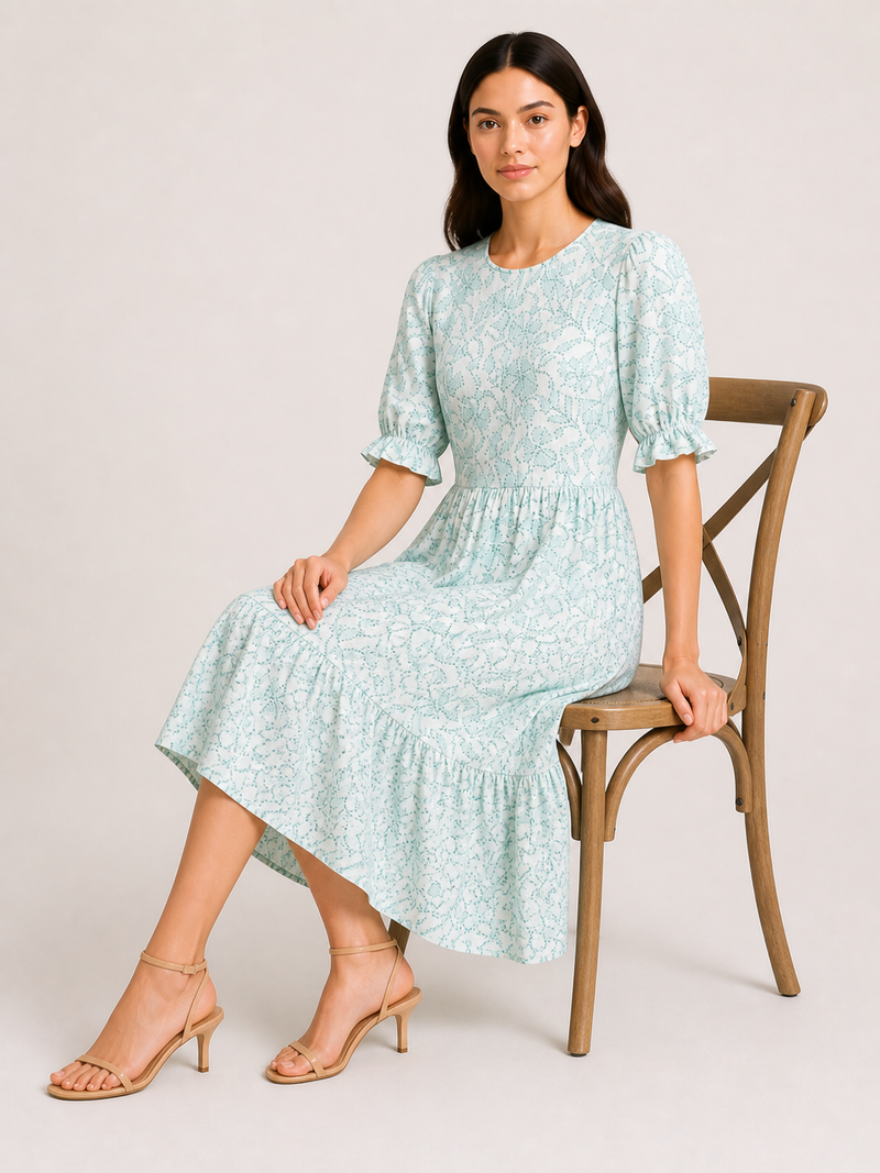 summer breeze midi dress