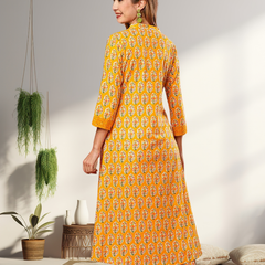 A-Line Planted Kurta With Pant