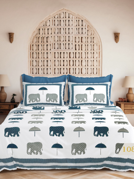 Royal Elephant Parade Bedsheet