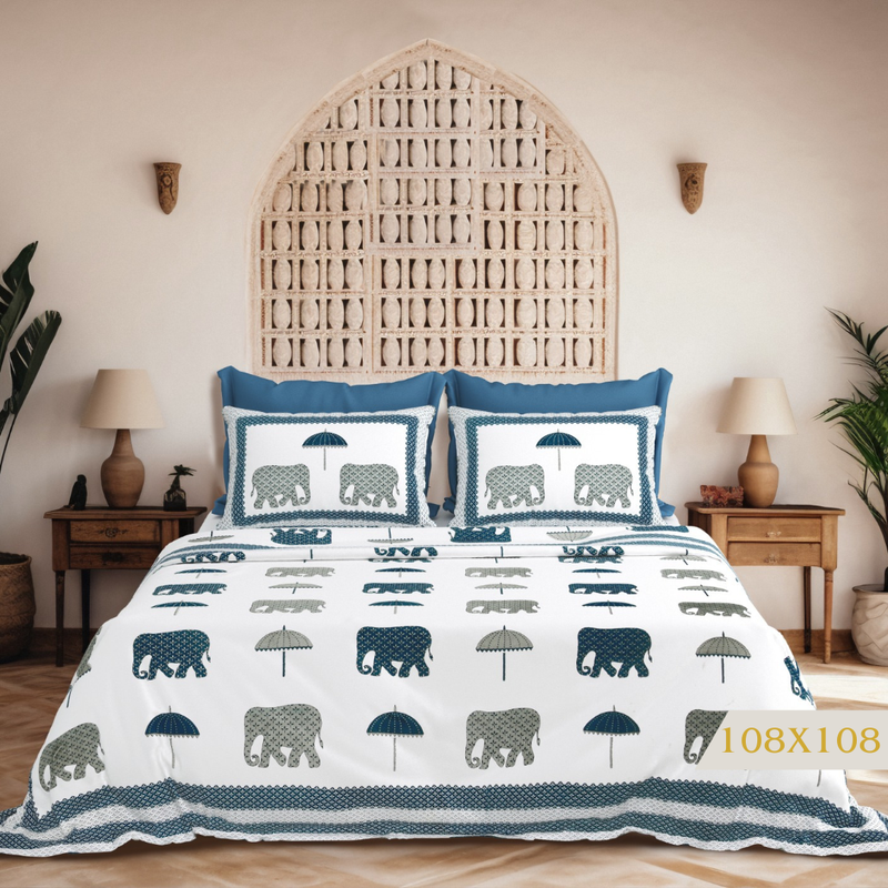 Royal Elephant Parade Bedsheet