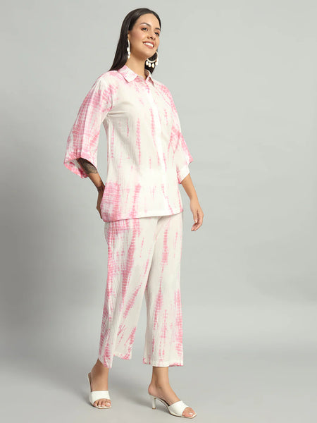 Shibori Pink Ombre Co-ord Set