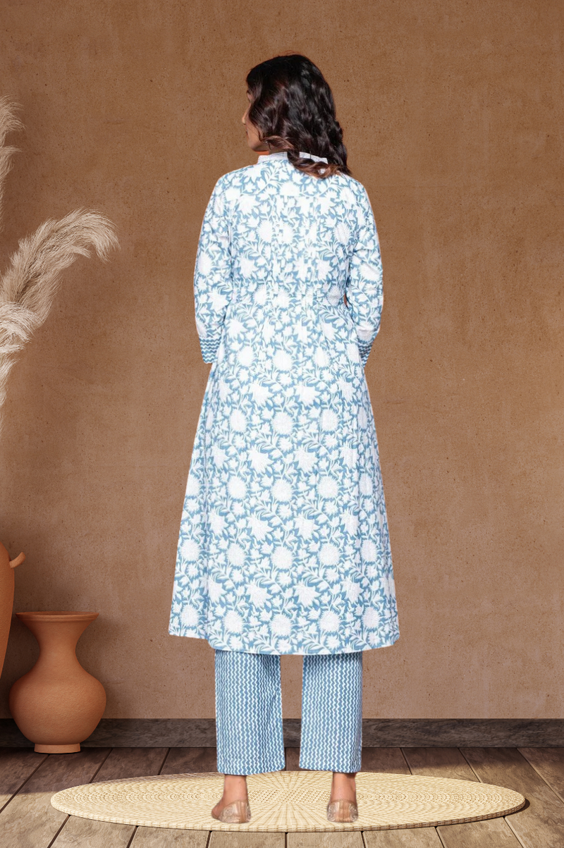 Blue Bliss Printed Kurti