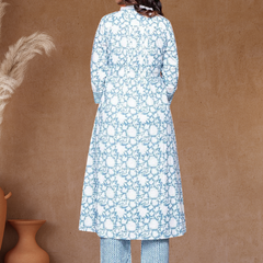 Blue Bliss Printed Kurti