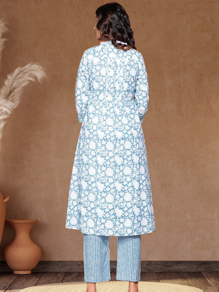 Blue Bliss Printed Kurti