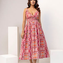 Coral Paisley Classic Strappy