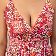 Coral Paisley Classic Strappy