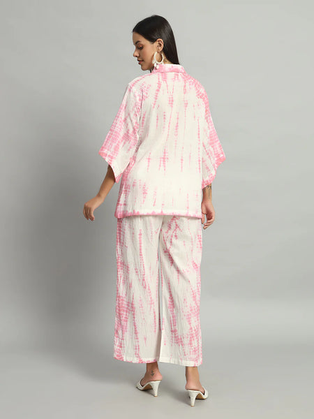 Shibori Pink Ombre Co-ord Set
