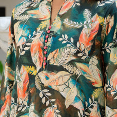 Dusky Feather Print Co-ord Set