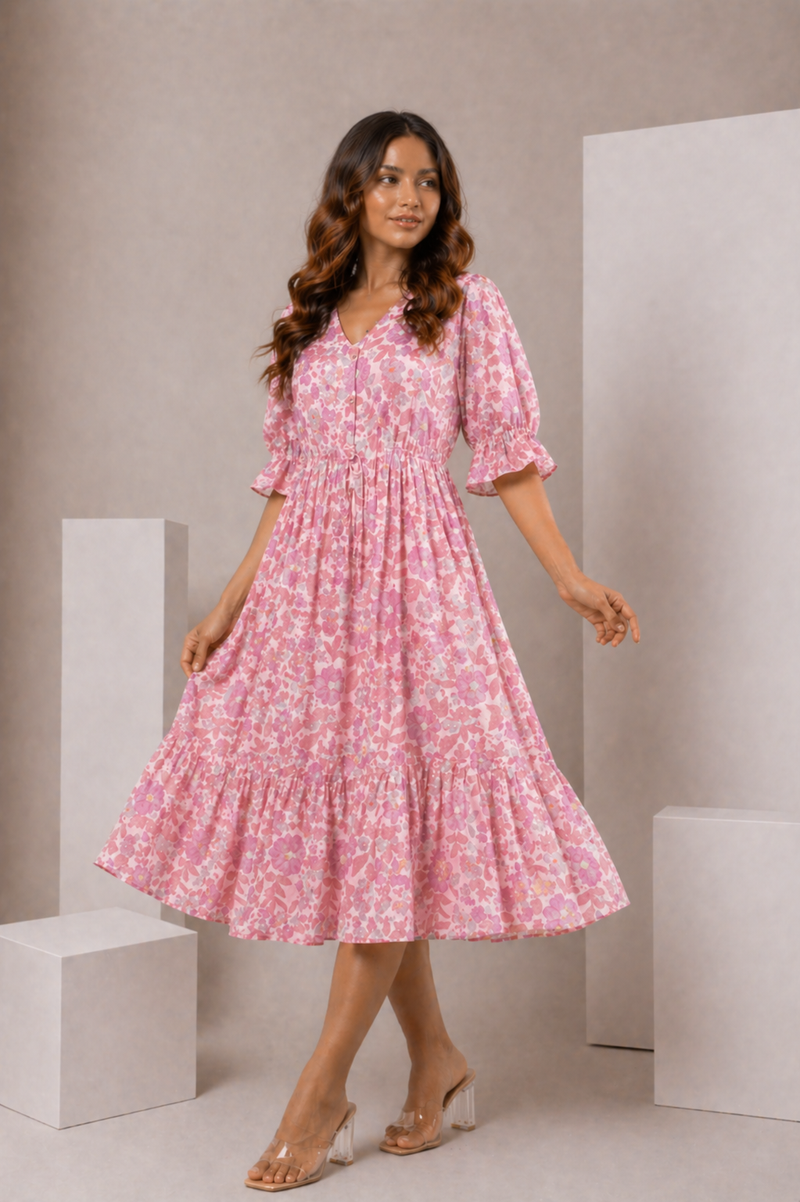 summer breeze midi dress