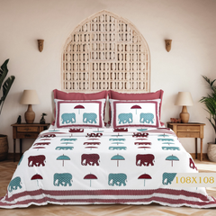 Royal Elephant Parade Bedsheet